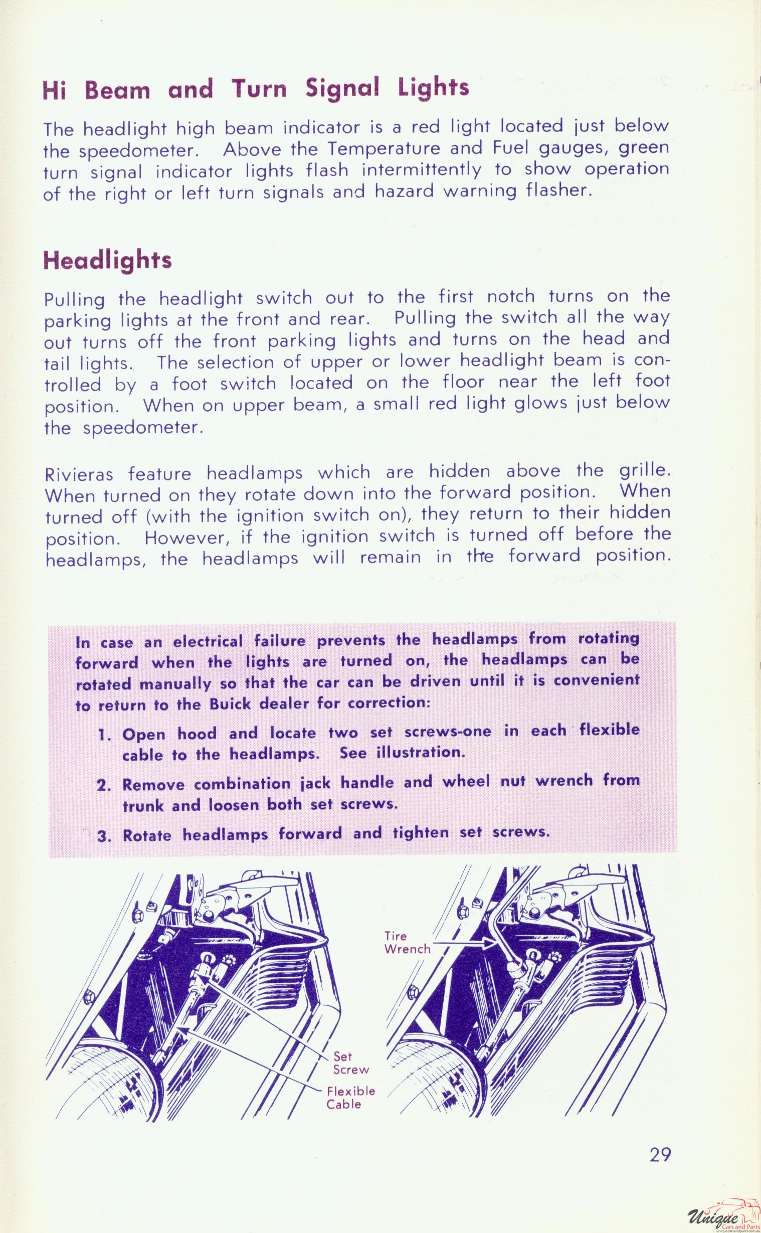 1967 Buick Riviera Owners Manual Page 54